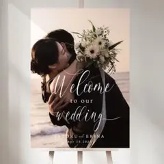 レタッチ無料 結婚式 ウェルカムボード パネル ウェルカムスペース ボード
