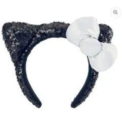 USJ カチューシャ　黒キティ　キラキラ　スパンコール　キティー　キティーちゃん