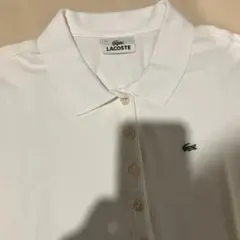 France LACOSTE F4811 ホワイト ポロシャツ サイズ44