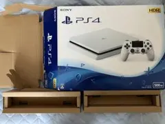 PlayStation4 ホワイト 500GB 外箱イヤホン説明書のみ