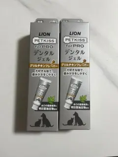 라이온 펫키스 포 프로 덴탈 젤, 2개 세트