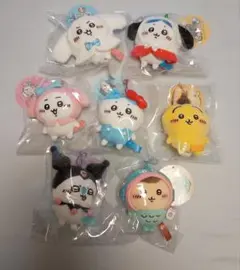 【お顔厳選!!】ちいかわ サンリオキャラクターズ ぷちミニマスコット 7点セット