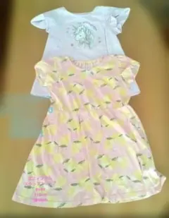 エニィファム　110cm　ユニコーン柄　スリップスラップ　レモン柄