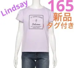 【新品未使用タグ付き】Lindsay リンジィ　ボックスロゴ　Tシャツ　165のサムネイル