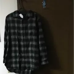ciao panic ロング黒チェックシャツ