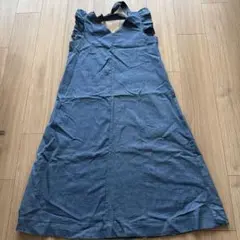 デニム　ノースリーブ　ワンピース