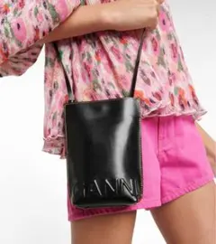 GANNI CROSSBODY BAG ガニー ショルダーバッグ ブラック 黒のサムネイル