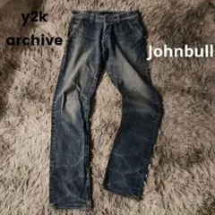 y2k archive Johnbull ジップスリムデニムパンツ Mサイズのサムネイル