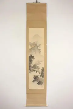 真作】掛軸 小室翠雲 魚群図 月下遊魚 日本画 在銘 合箱入 W83 - メルカリ