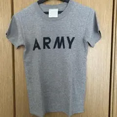 グレーARMYプリントTシャツ