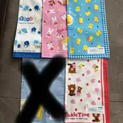 【平成レトロ】　1997年発売　当時もの　サンエックス ハンカチ　4枚セットのサムネイル