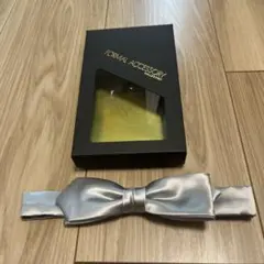 最終　ハツコエンドウ　シルバー ボウタイ 蝶ネクタイ　結婚式