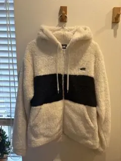 ⭐︎NEW BALANCE ボアフリースジャケット ホワイト/ブラック Lサイズ⭐︎