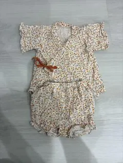 ベビー甚平 花柄　80㎝