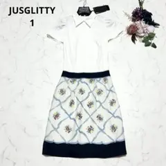 【新品タグ付】JUSGLITTY ジャスグリッティー ドッキングワンピース 花柄