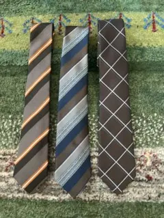 ネクタイ3本セット(茶系)