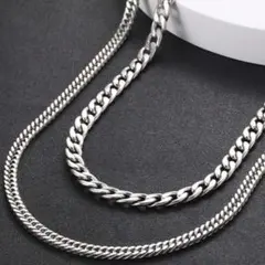 ✳️シルバー　喜平　ダブルチェーンネックレス　2本セット✳️