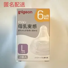 ピジョン 母乳実感 乳首 6ヵ月頃から Lサイズ スリーカット 2個入