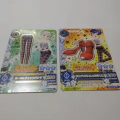 アイカツ カード タータンチェックパンツ レッドパンプス