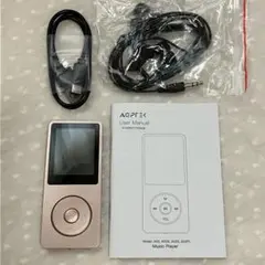 【未使用】AGPTEK MP3 ミュージックプレイヤー ローズゴールド 8GB