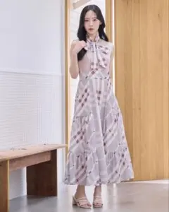 【新品】An MILLE バストフリルティアードワンピース アンミール ハート柄 バストフリルティアードワンピース｜evelyn（エブリン）公式通販