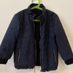 キッズ ネイビー キルティングコート　120