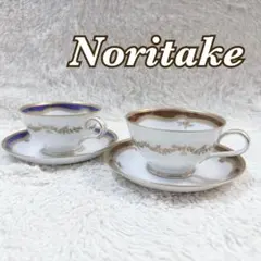 新品 ノリタケ Noritake アクレイム カップ&ソーサー 2客 ペア 金彩