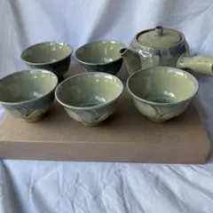 【桃の節句セール‼️】陶器 急須と湯呑みセット