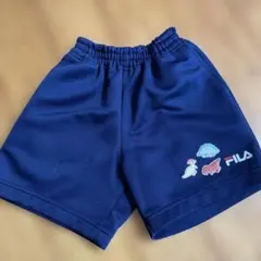 FILA ネイビーショートパンツ 恐竜刺繍