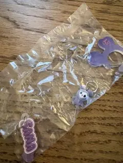 TWICEラブリーアクリルカラビナフロッキーマスコットキーホルダー　サナ