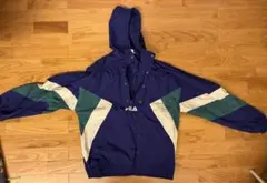 FILA/ ナイロンジャケット カラーフードアノラック/ LL