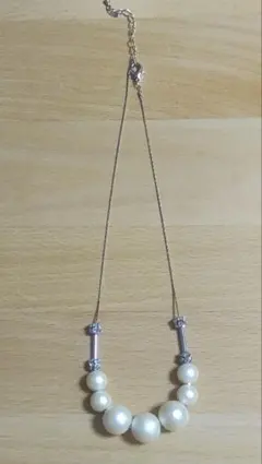 コットンパールネックレス
