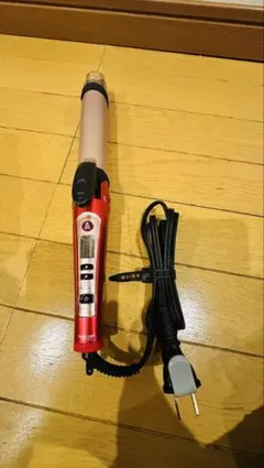 デジタル温度表示 カールアイロン 26mm 赤