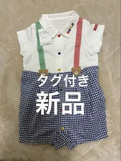 新品未使用 ⭐︎ ミキハウスのロンパース ⭐︎ サイズ80 ⭐︎春夏用