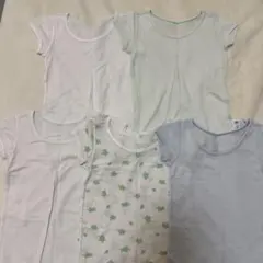 ユニクロ　半袖メッシュ肌着　90cm 5枚セット