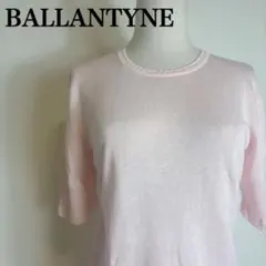 BALLANTYNE・LL程度・半袖ニット・オフ白・麻シルク・バランタイン未使用 2026年最新】Ballantine's 素材：麻 レディース 半袖 ニット・セーター