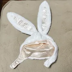 ウサギ耳付きコスプレ帽子