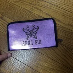 ANNA SUI ポーチ パープル 蝶々柄のサムネイル