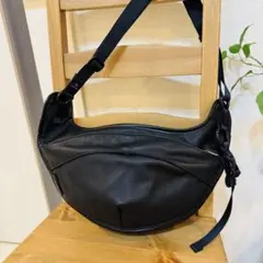 美品✨マスターピース スリングバッグ ボディバッグ レザー ブラック メンズ L