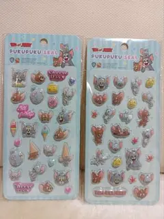 【新品】トムとジェリー　ぷくぷくシール　　　　2種セット