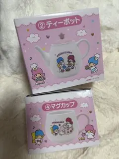 キキララ 一番くじ ティーポットとマグカップ プレートセット