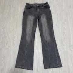 coca フレアデニム グレー ブラック 美品