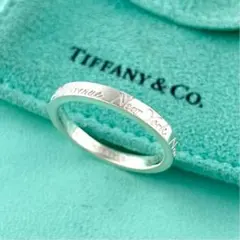 ティファニー 22号 希少 ノーツ ナロー リング ニューヨーク YE1fe