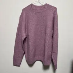 UNIQLO 薄紫 ニットセーター Lサイズ 即購入⭕️