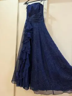 AIMERドレス ステージドレス 演奏 ネイビードレス