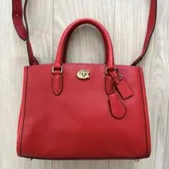 COACH ドリーマー 21 レッド 2WAY バッグ 正規品 - メルカリ