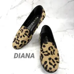 DIANA◾️レオパード柄 ハラコ　ローファー24のサムネイル