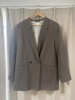 H&M エイチアンドエム　チェック　ジャケット　春　アウター