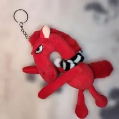 新品新作赤い馬勝負運強しバッグ飾りキーホルダー月曜終了です