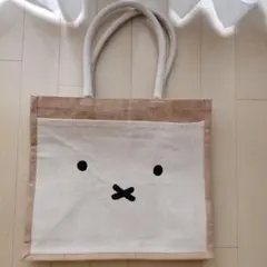 miffy ミッフィー コットンジュート トート バック